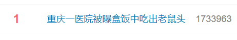 热搜第一！医院饭堂吃出“鼠头”？官方通报：属实！