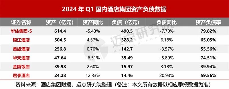 2024年一季度酒店集团财务分析报告