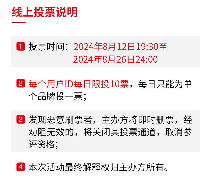 “第六届中国餐饮红鹰奖”线上投票火热进行中！